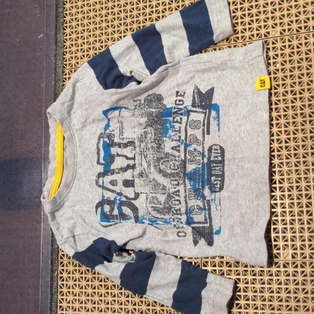 CAT Toddler long sleeve tractor shirt